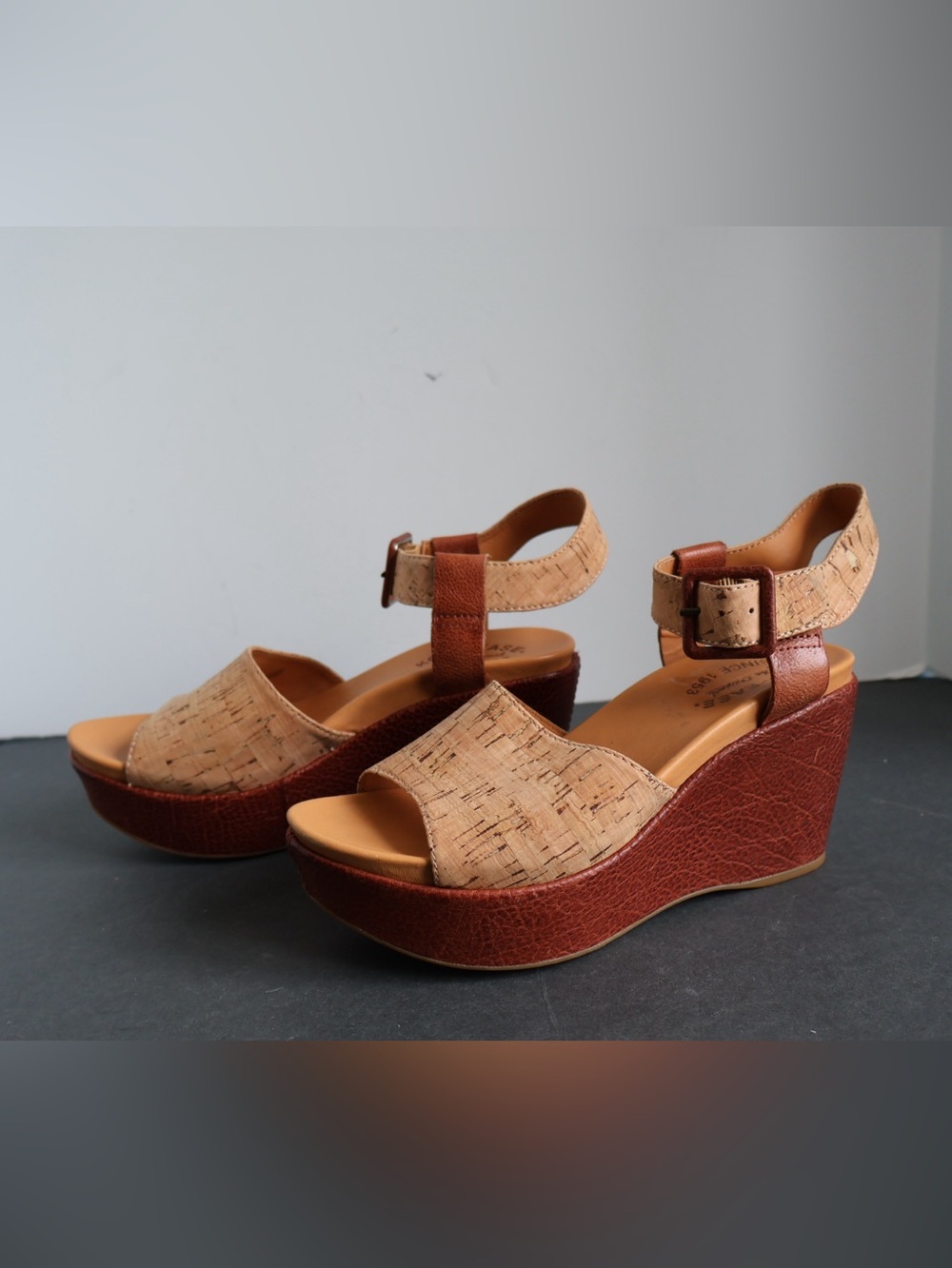 Kork-Ease Keirn Platform Wedge Sandals Size 6M - Picture 2 of 10